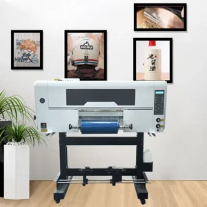 One-Printhead DX7 30cm A3 Roll-to-Roll UV DTF Transfer Sticker Printer for Glass Cups Bottles and Metal