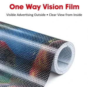 One-Way Vision Self-Adhesive Waterproof See-Through Window Film for Business Glass Signage