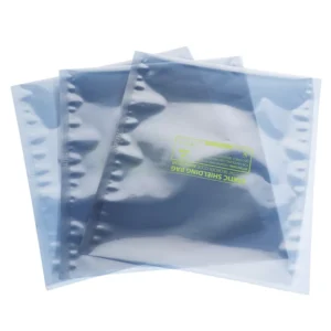 Open-Top Anti-Static ESD Shielding Bag with Hot Stamping, Customized Size for Electronics Packaging