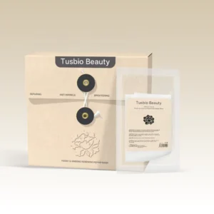 Organic White Peony Fermented Filtrate Sheet Mask in Envelope Box, Hydrating Brightening Anti-Wrinkle Natural Bio Mask