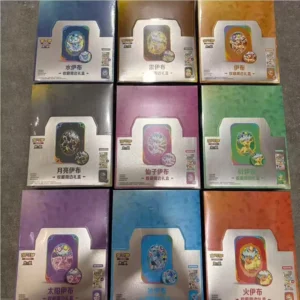 Original Authentic Simplified Chinese Blooming Legends Trading Cards Sylveon Leafeon Eevee Binder Set Gift Box