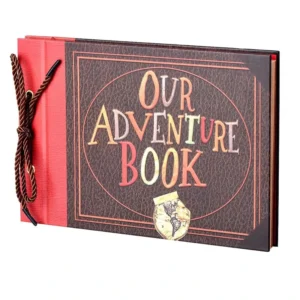 Our Adventure Book Scrapbook Photo Album Retro Style Embossed Letter Cover Travel Diary Journal Scrapbook Kit Memory Book