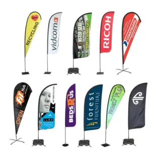 Outdoor Advertising Flag Hanging Banner for High School Country Flag Beach Flag Double Stitched Polyester