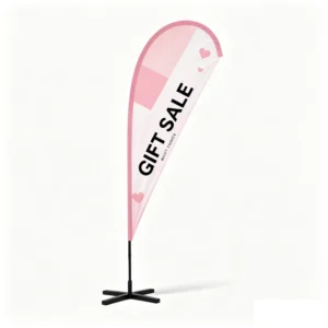 Outdoor Custom Printed 110G Polyester Banner with Fiberglass Flagpole