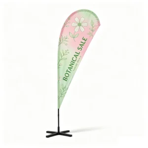Outdoor Custom Printed Feather Flag Banner with Fiberglass Flagpole