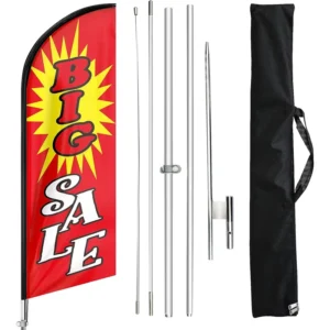 Outdoor Custom Teardrop Feather Flag
