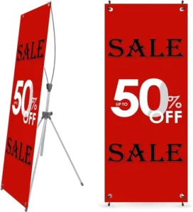Outdoor Durable Advertising Banner 60 x 160 cm 80 x 180 cm X-Stand Banner