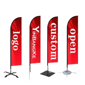 Outdoor Indoor Custom Flying Feather Banner, Feather Flag, Beach Flag with Logo