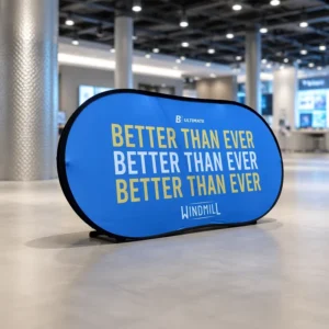 Outdoor Portable Foldable Pop-Up Frame Standing Non-Woven Display Banner