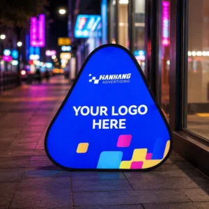 Outdoor Portable Foldable Pop-Up Standing Banner, Double-Sided Digital Printed, Custom Display