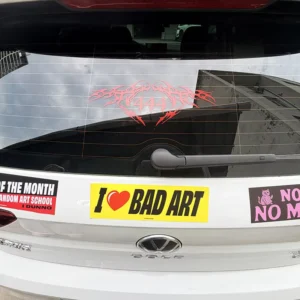 Outdoor UV Resistant Rectangle Custom Logo Waterproof PVC Vinyl Car Bumper Sticker