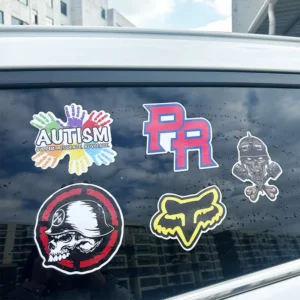 Outdoor Use UV Resistant Custom Bumper Sticker Weather Resistant Water Proof Die Cut Logo Car Decals