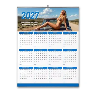 Oversized Custom Wall Calendar 12 Month Calendar Single Page Monthly Grid Layout Calendar for Business Gift