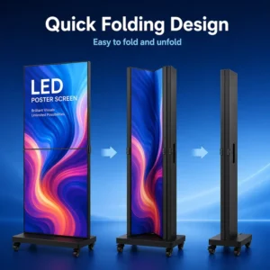 P2 P2.5 Indoor LED Poster Display Floor-Standing Digital Signage Screen