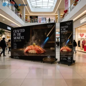 P2.5 Foldable LED Poster Screen, Indoor LED Display Screen, Mobile High-Definition LED Banner for Events