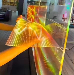P20 Flexible Transparent Self-Adhesive LED Mesh Display Film Video Wall Panel for Glass and Curtain Walls