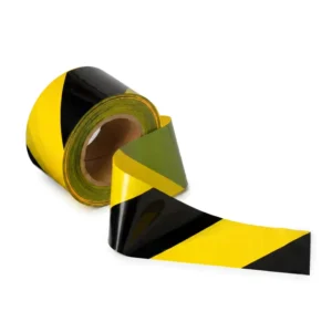 PE PVC 75mm 600ft Fluorescent Yellow Caution Barricade Route Marking Warning Tape Roll