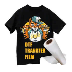 PET Film Roll for DTF Transfer Printing 30cmx100m Heat Press T-Shirt Garment Film