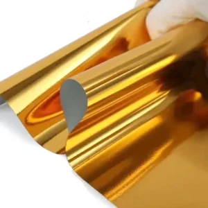 PET Gold Foil HTV Heat Transfer Film Roll 50cm for T-Shirts