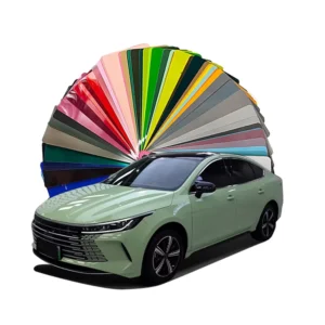 PET Green Self-Adhesive Car Vinyl Wrap Film, Anti-Scratch, 1.52 x 17 m Roll