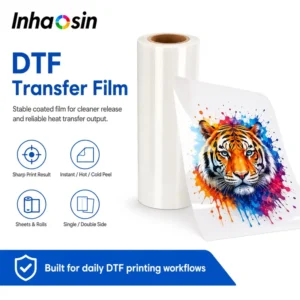 PET Heat Transfer DTF Film 30cm 60cm Cold Peel Hot Peel Digital Textile Transfer