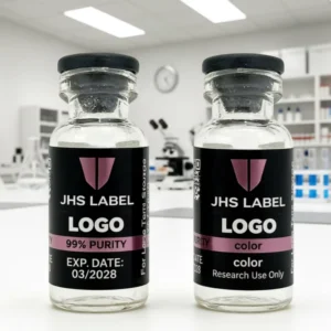PET Peptide Vial Labels 3ml 5ml 10ml Holographic Spot UV Stickers