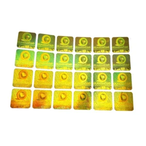 PET Security Hologram Die-Cut Labels in Sheets