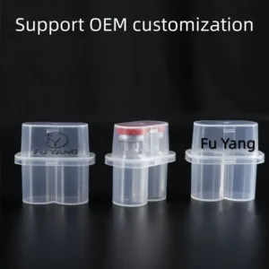 PP 2-Slot BPA-Free Modular Peptide Travel Case with Clear Plastic Box, Sample Vial Storage, and Cold Chain Use