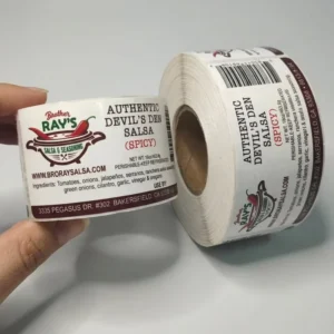 PP Adhesive Sticker Roll Waterproof Vinyl Labels for Product Packaging