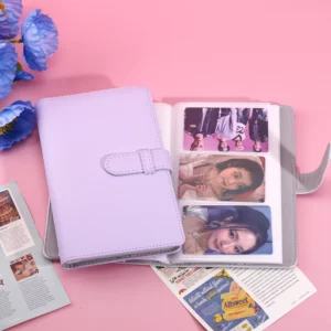 PU Leather 2×3 Photo Album with 108 Pockets, 3-Inch