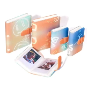 PU Leather 3-Inch Photo Album for Mini 12/11/9, 28/64-Slot Protective Insert Album