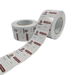 PVC Adhesive Rectangular Label Stickers Custom Design for Retail