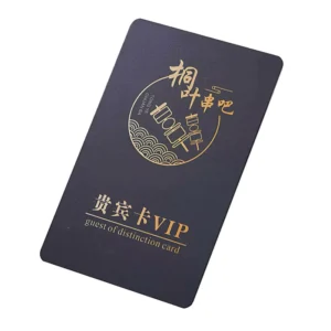 PVC Black Business Cards Waterproof Fold-Resistant with Gold Gilded Edge Custom Double-Sided Full-Color Printing