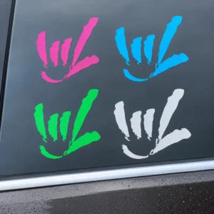 PVC Car Window Stickers Custom Design Weatherproof Self Adhesive Decal Auto Glass Vinyl Transfer for Vehicle Use