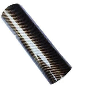 PVC Carbon Fiber Vinyl Car Wrap Roll, Glossy, 3D/4D/5D/6D