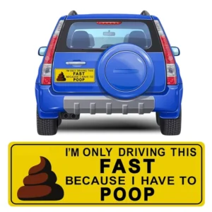 PVC Funny Magnetic Need to Pee Car Sticker Bumper Rear Decal