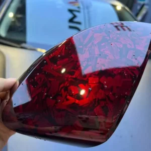 PVC Glossy Black Forged Carbon Self-Healing UV-Proof Color-Changing Self-Adhesive Car Body Film