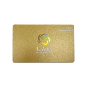 PVC HICO 2750 Oe Magnetic Stripe Cards, Printable Laser Logo Plastic Access Control VIP Gift Gold Card