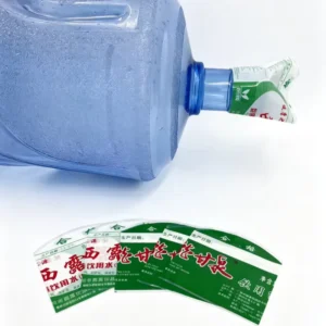 PVC Heat-Sensitive Shrink Label for 5-Gallon Cap Perforated Tear Line Tamper-Proof Easy-Open