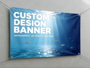 PVC Mesh Banner with UV Printing, Portable Outdoor Advertising Banner for Festivals