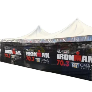 PVC Mesh Fabric Banner with Grommets for Outdoor Fence Display