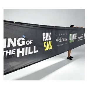 PVC Mesh Fence Banner for Outdoor Construction Sites, Custom Print Large Format Windscreen Polyester Mesh