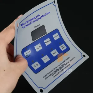 PVC Screen Printed Customizable Shape Control Panel Frosted Self-Adhesive Stickers for Machinery Equipment Warning Labels