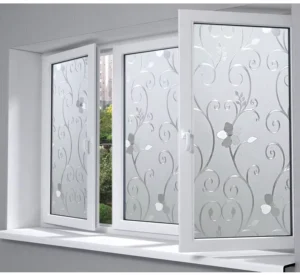 PVC Self Adhesive Film Window Decals Sticker Frosted Film Glass Sticker Waterproof Privacy Film for Decoration