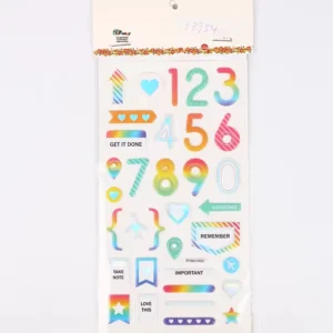 PVC Self adhesive Cartoon Pattern Customized Shape Stickers for Card Making Scrapbooking DIY Craft Projects