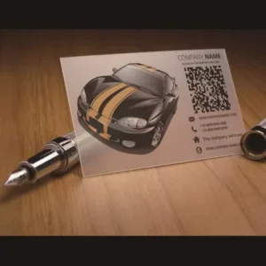 PVC Transparent Business Cards with Custom Logo, Offset Printing
