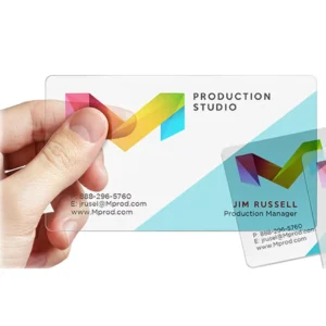 PVC Transparent Business Name Cards