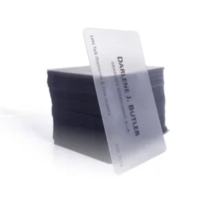 PVC Transparent Custom Plastic Business Card