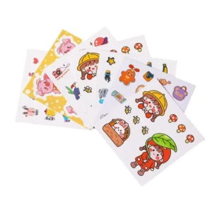 PVC Transparent Self-Adhesive Waterproof Rectangular Digital Color Printed Labels Model 001 for Milk Packaging