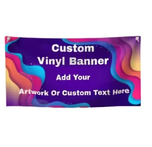 PVC Vinyl Hanging Backdrop Banner UV Printing Custom Logo Sports Theme for Outdoor Events
